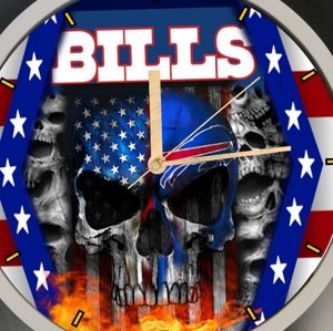 Buffalo Bills football clock